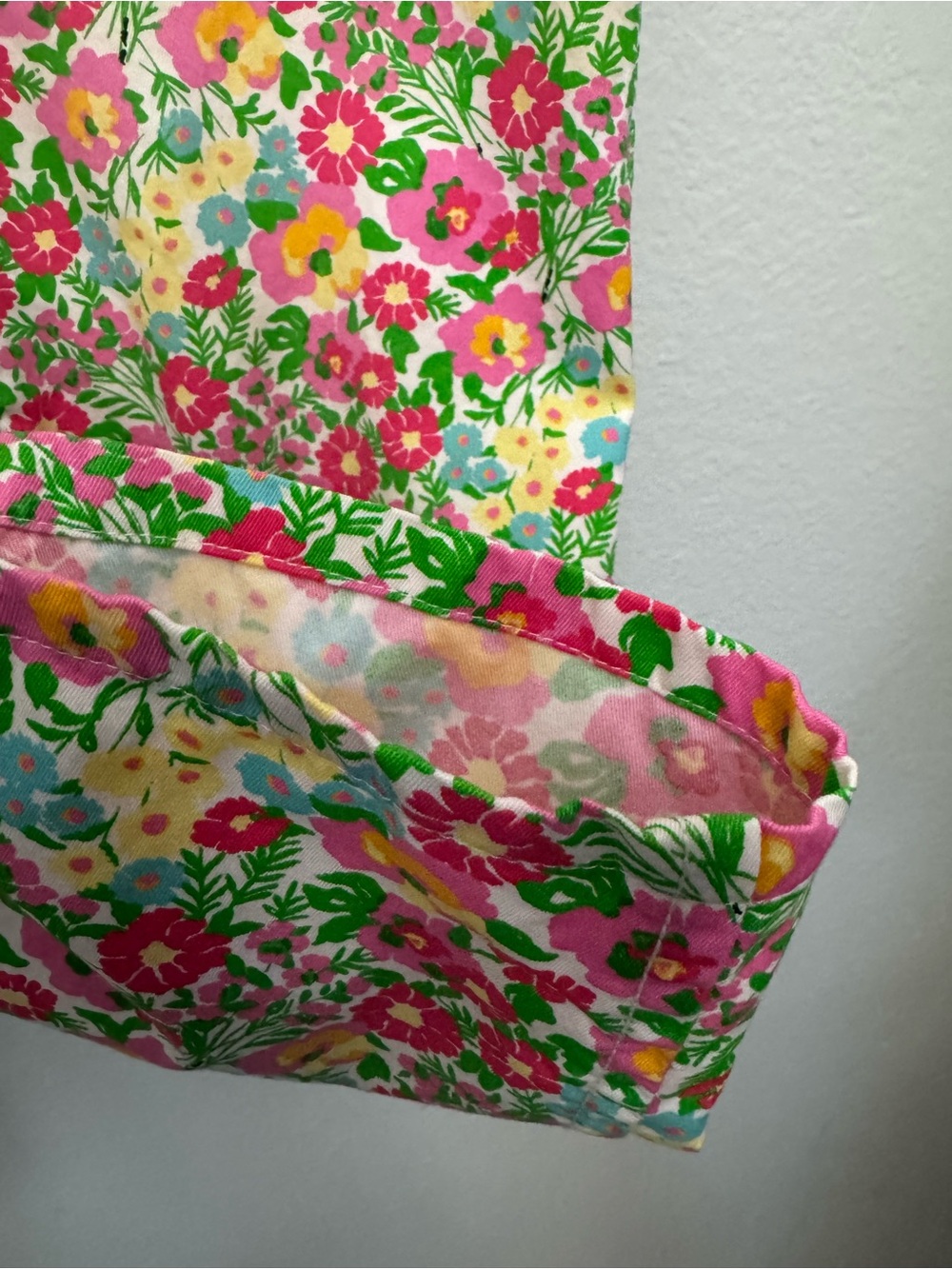 Lily Pulitzer Pants Womens 8 Ants On Parade Ditzy Floral Ankle Chinos Cotton Mid - Picture 5 of 12
